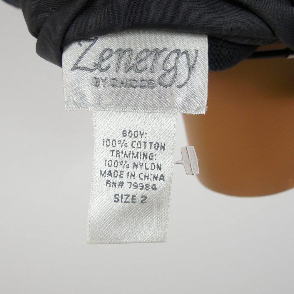CHICO'S Women's Top L Sz 2 Zenergy Zip Jacket - Picture 9 of 10